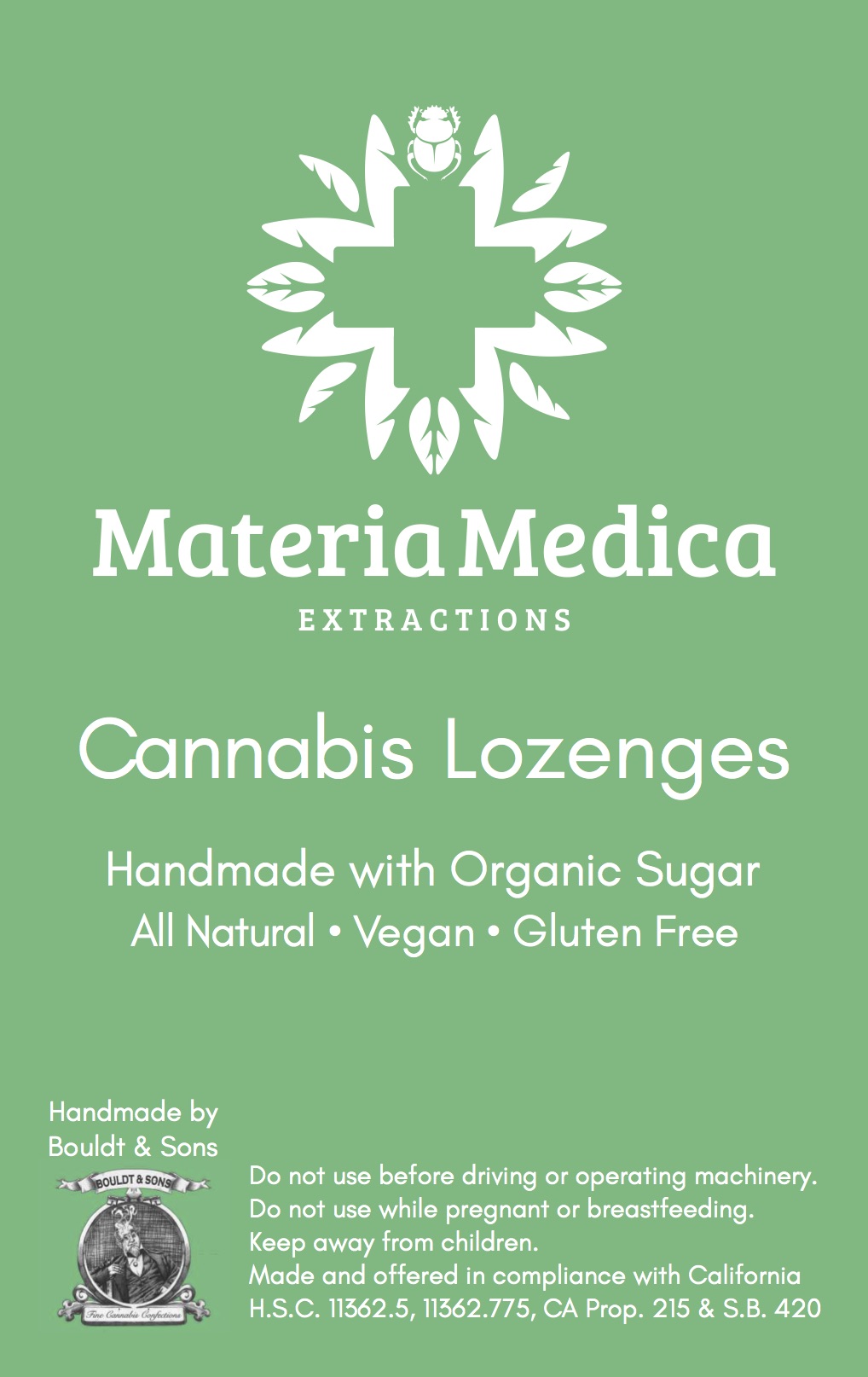 Mixed Berry Cannabis Lozenges 100 mg THC/100 mg CBD Package